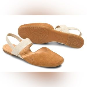 Born Coco suede sandals. Size 7. Camel
